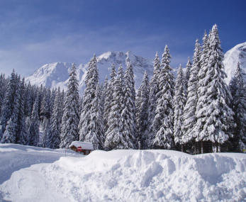Lenzanger: Ausgangspunkt der Schneeschuhwanderung